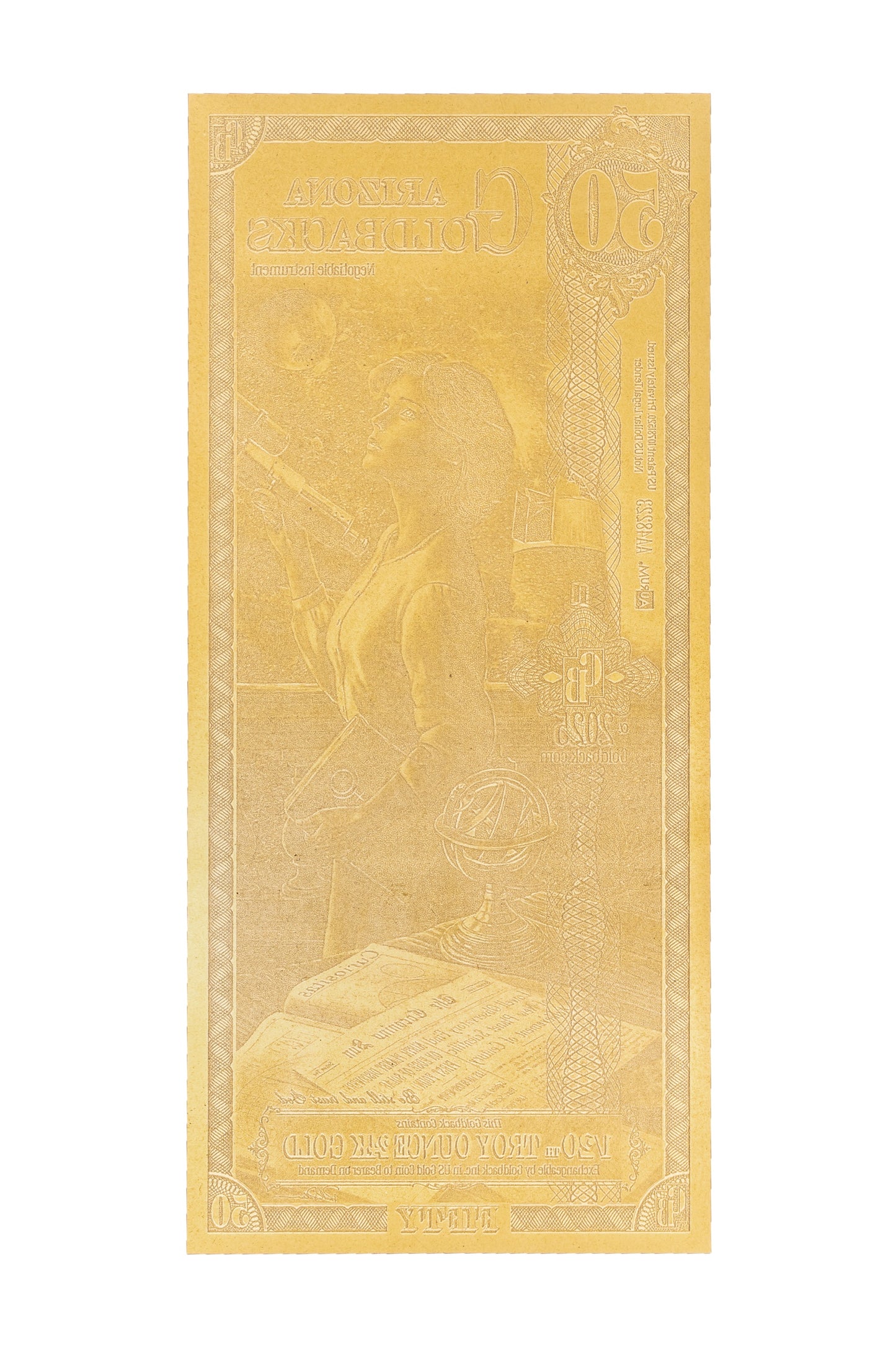 50 Arizona Goldback Gold Note