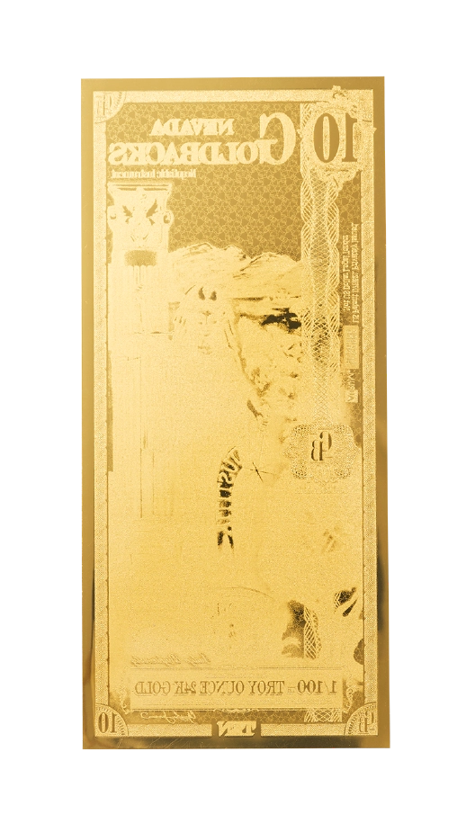 Nevada 1/100 Troy OZ oro de 24 quilates (10)