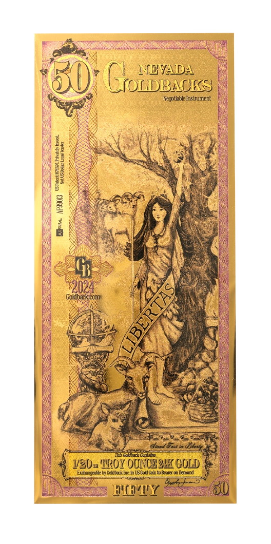 Nevada 1/20 Troy OZ Oro 24KT (50)