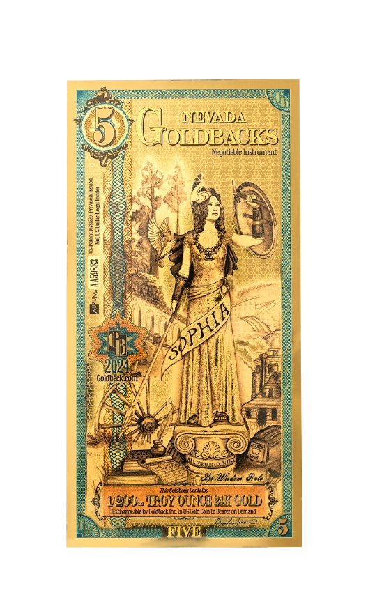 Nevada 1/200 Troy OZ oro de 24 quilates (5)