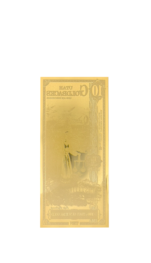 Utah 1/100th Troy OZ 24KT Gold (10) 2023