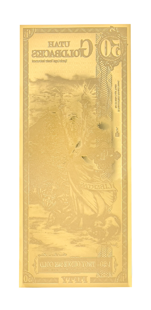 Utah 1/20th Troy OZ 24KT Gold (50) 2023