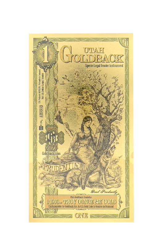 Utah 1/1000th Troy OZ 24KT Gold (1) 2023