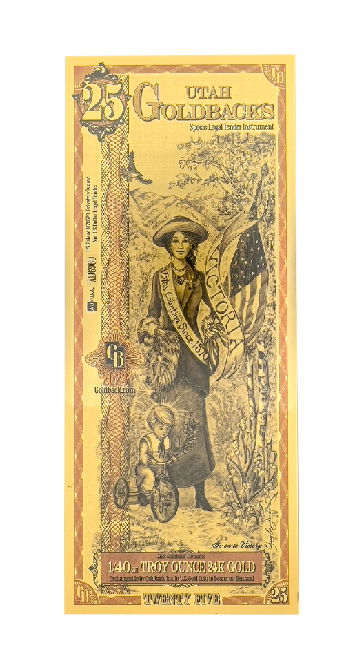 Utah 1/40th Troy OZ 24KT Gold (25) 2023