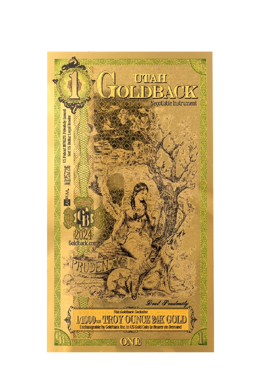 Utah 1/1000 Troy OZ Oro de 24 quilates (1)