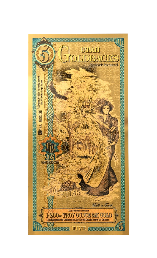 Utah 1/200th Troy OZ 24KT Gold (5) 2024