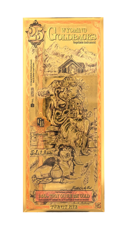 Wyoming 1/40th Troy OZ 24KT Gold (25) 2024