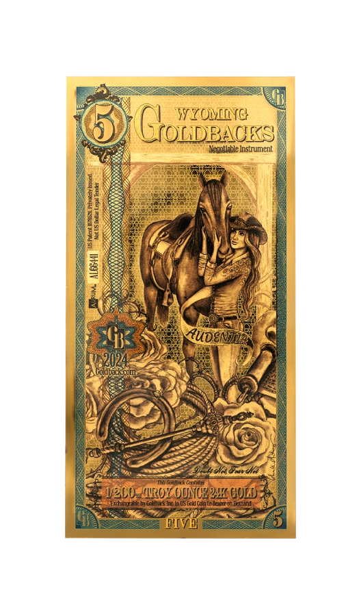Wyoming 1/200th Troy OZ 24KT Gold (5) 2024