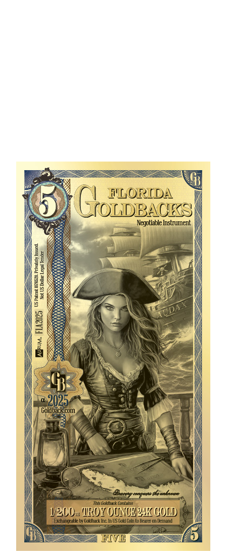 Florida 1/200th Troy OZ 24KT Gold (5) 2025
