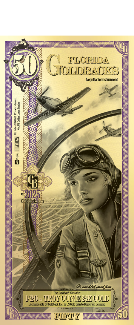 Florida 1/20th Troy OZ 24KT Gold (50) 2024