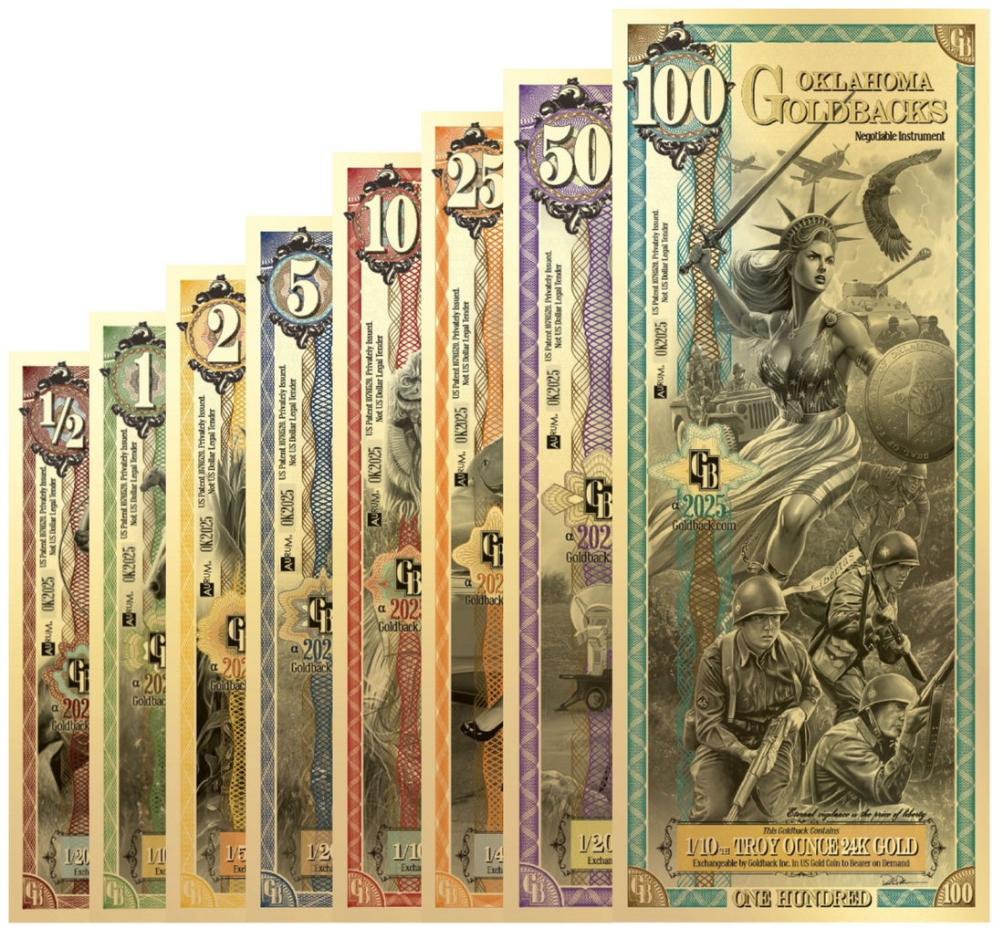 Oklahoma Goldback starter set