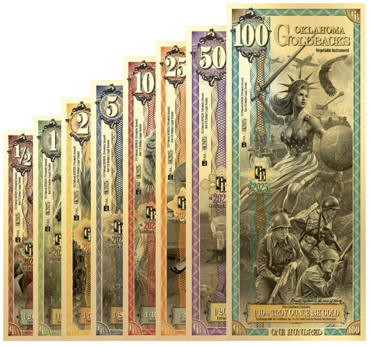 Oklahoma Goldback starter set
