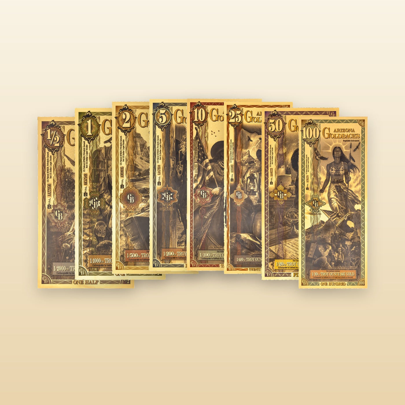 Arizona Series Goldback Collection
