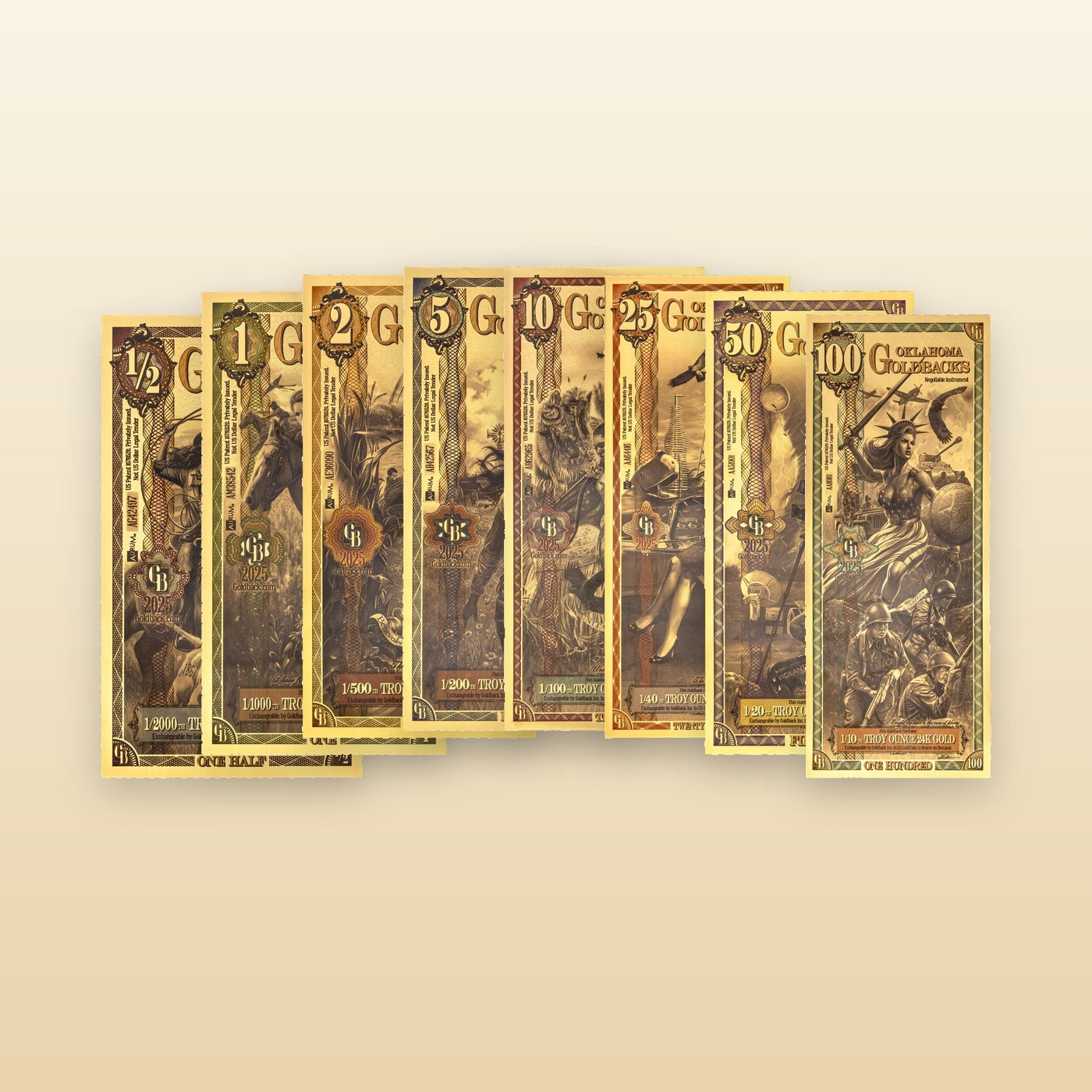 Oklahoma Series Goldback Collection