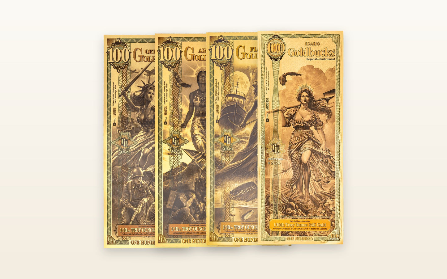 100 Goldback — Multi-State Set