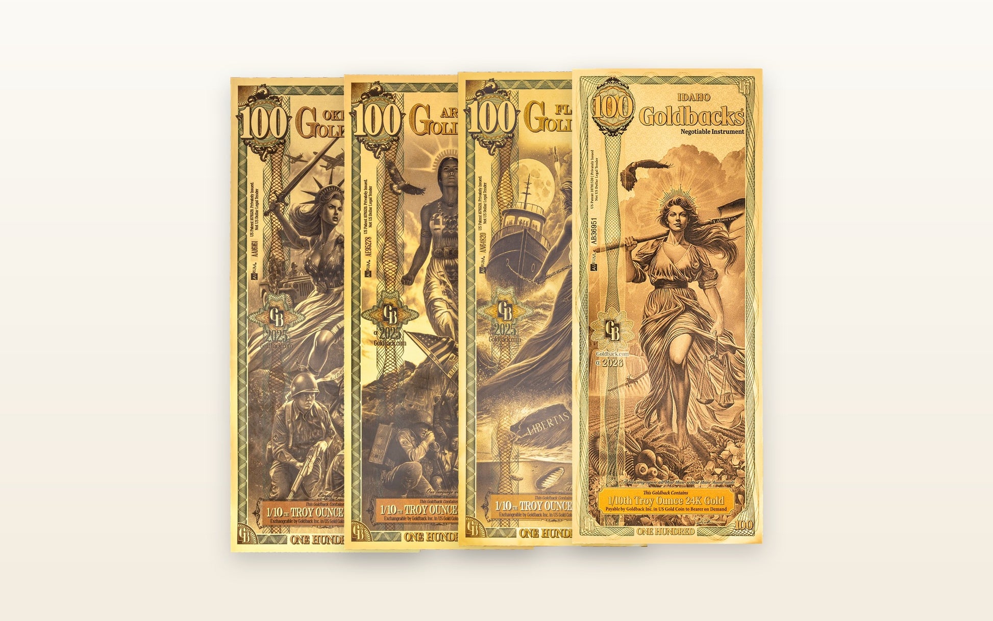 100 Goldback — Multi-State Set