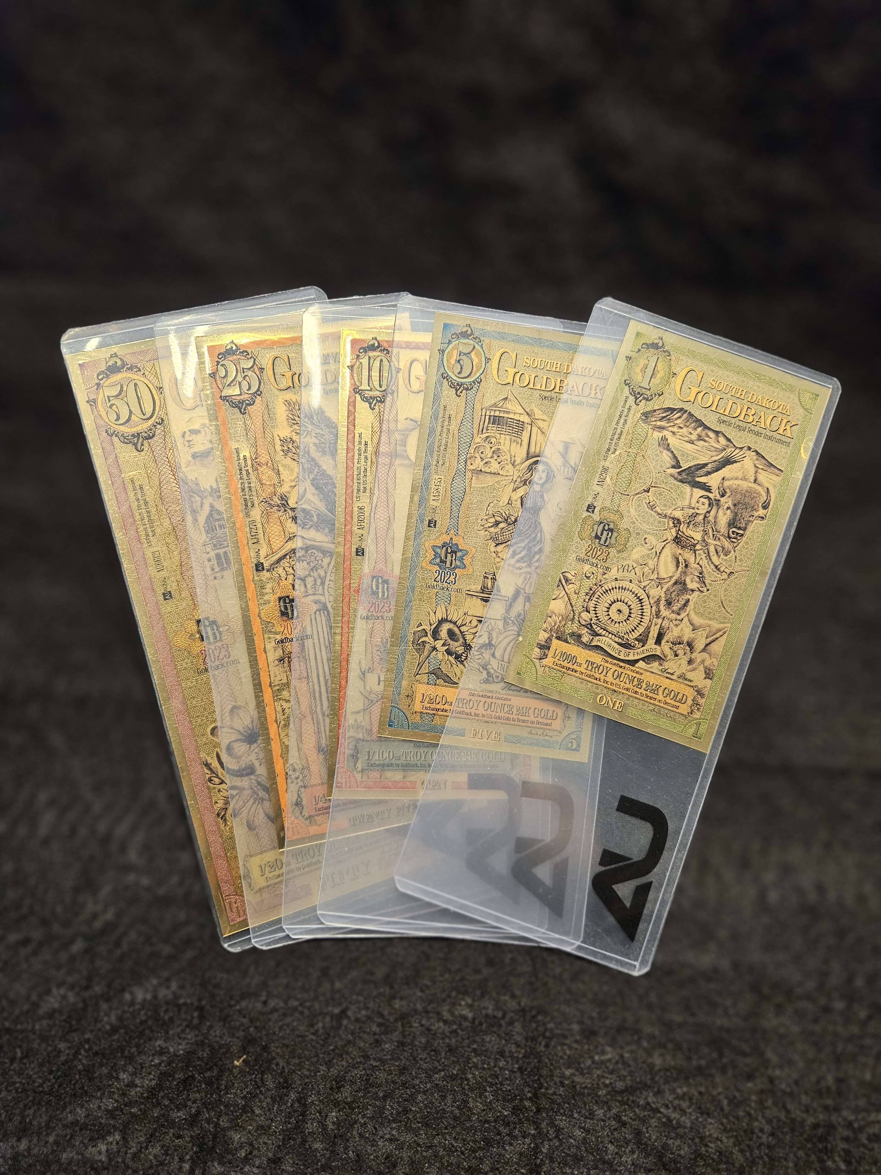 Buy1 Florida Goldback Gold Notes Pack (50 pc) 24K| KITCO