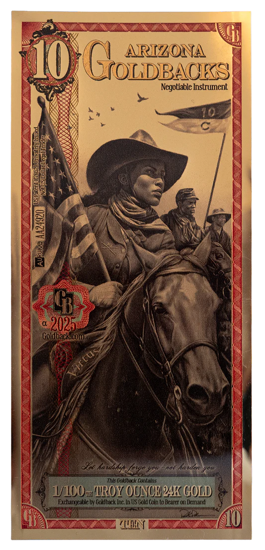 Arizona 1/100th Troy OZ 24KT Gold (10)