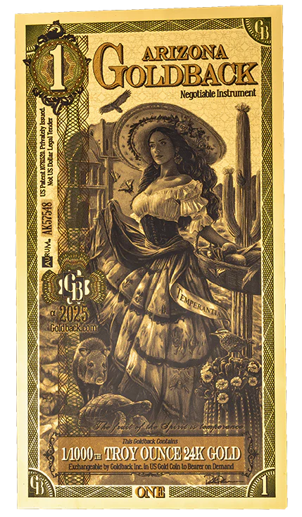 Arizona 1/1000th Troy OZ 24KT Gold (1)