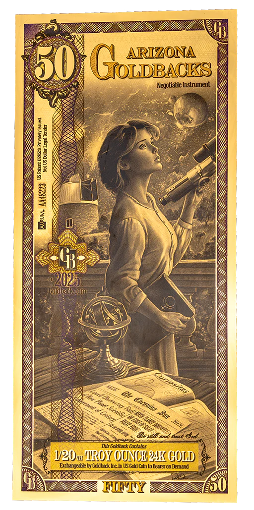 Arizona 1/20th Troy OZ 24KT Gold (50)