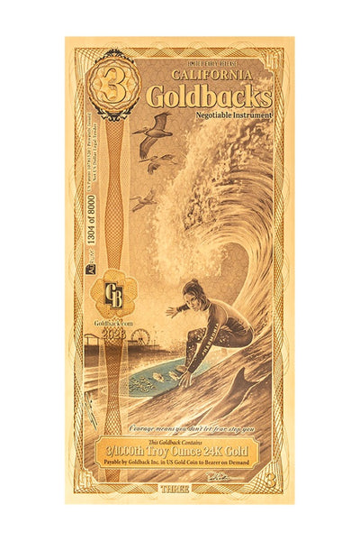 Limited Early Release California 3 Goldback