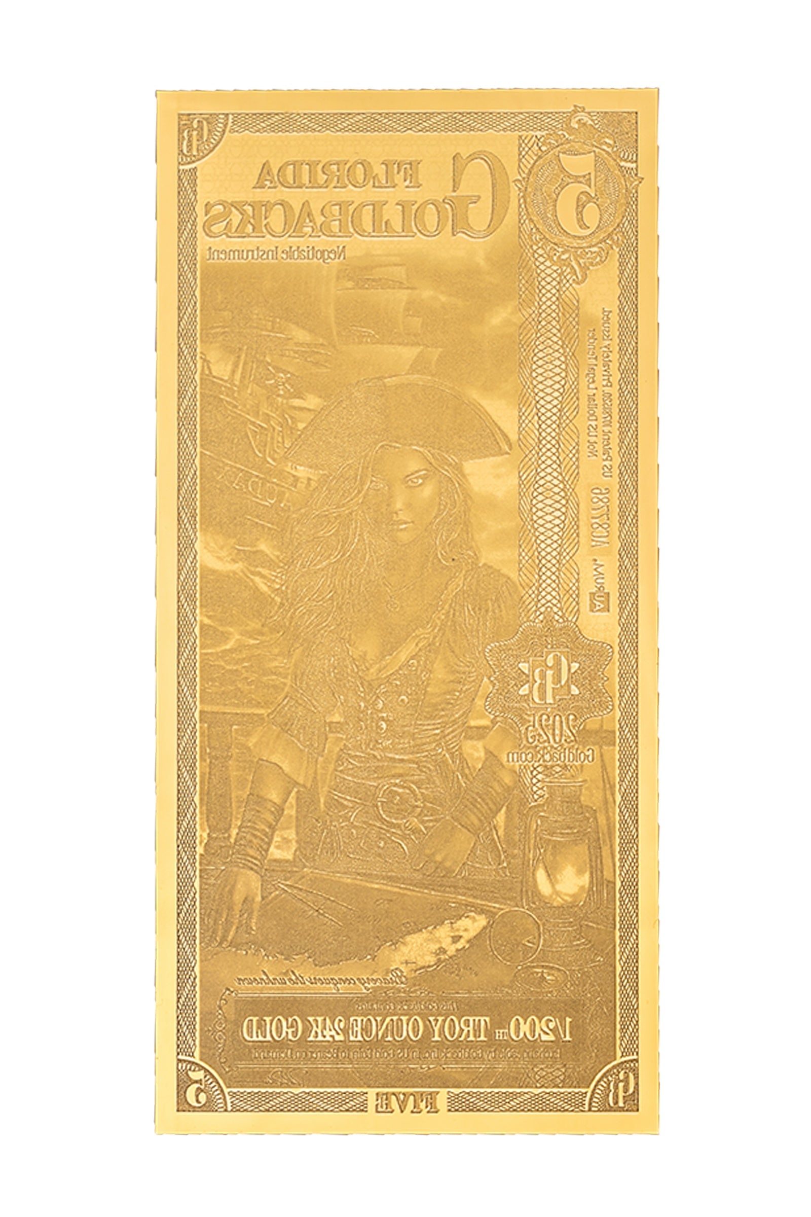 Buy 5 Florida Goldback | 1/200 Oz .9999 24k Gold – GoldATM