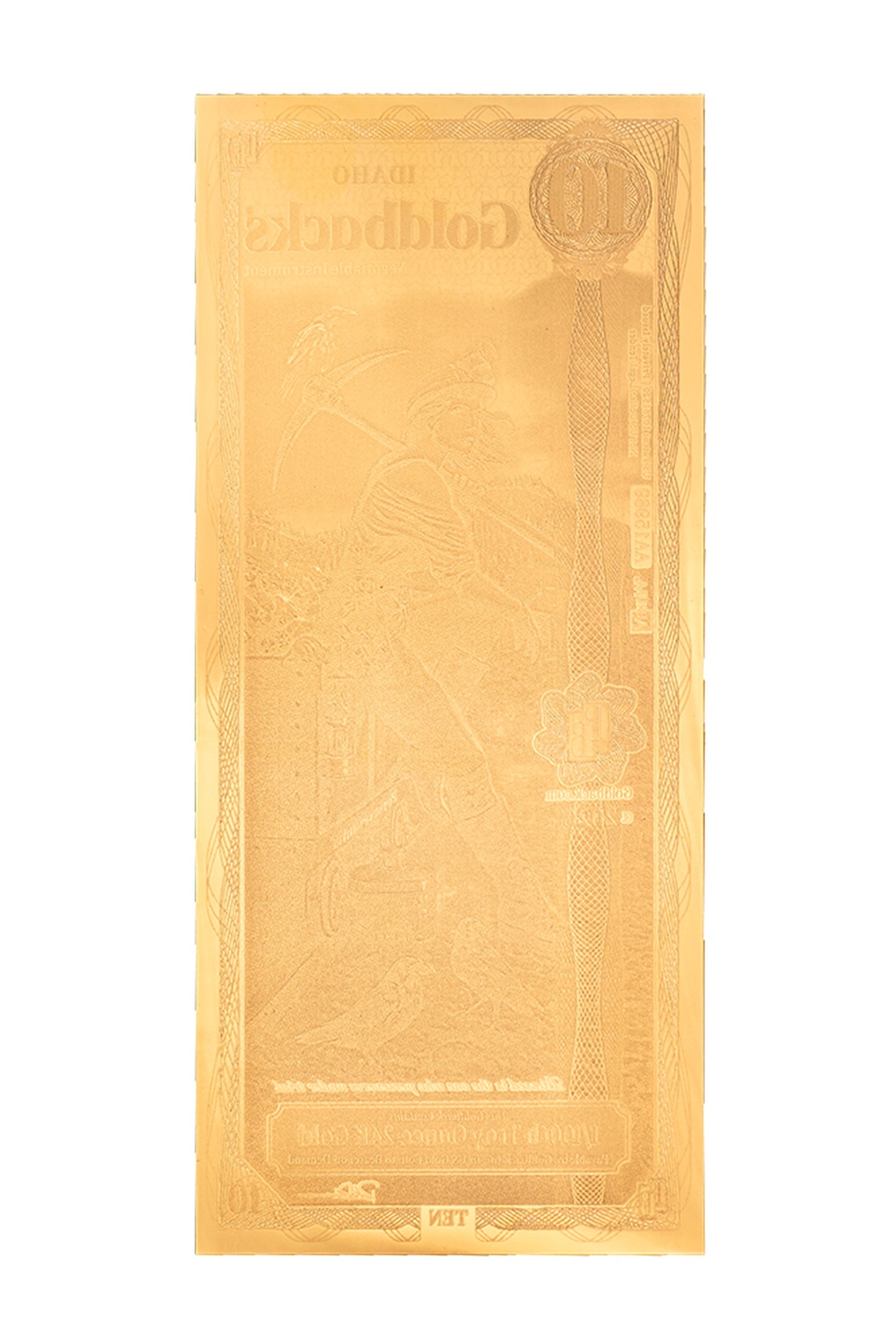 10 Idaho Goldback Gold Note