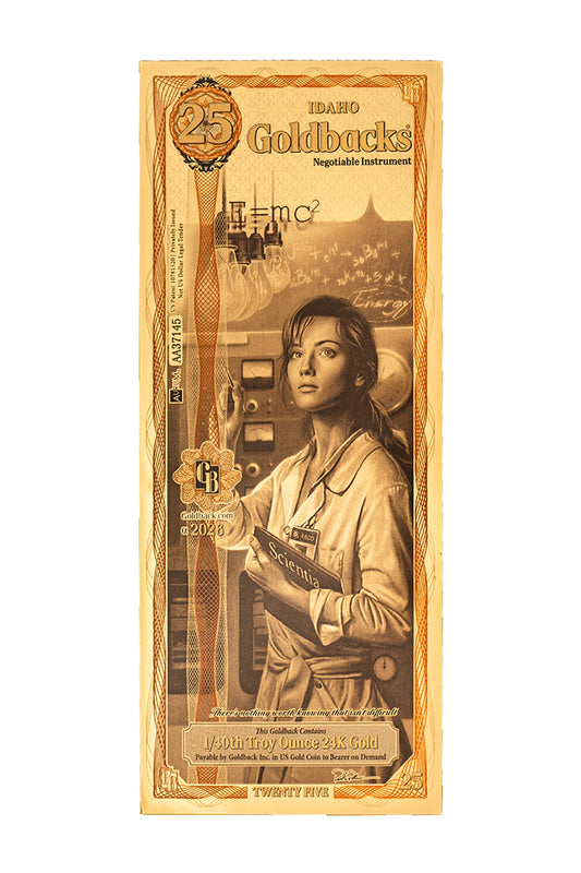 25 Idaho Goldback Gold Note