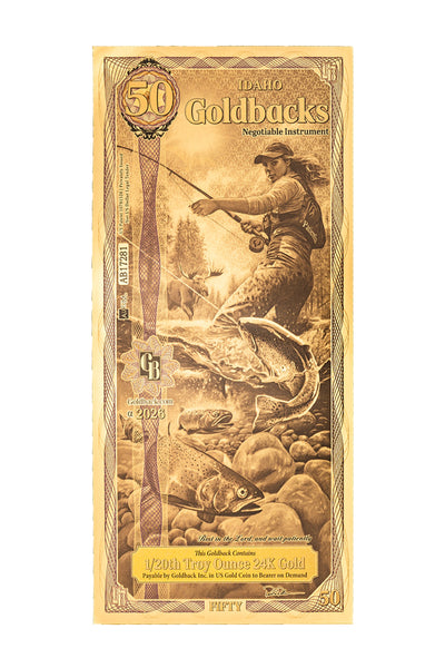 50 Idaho Goldback Gold Note