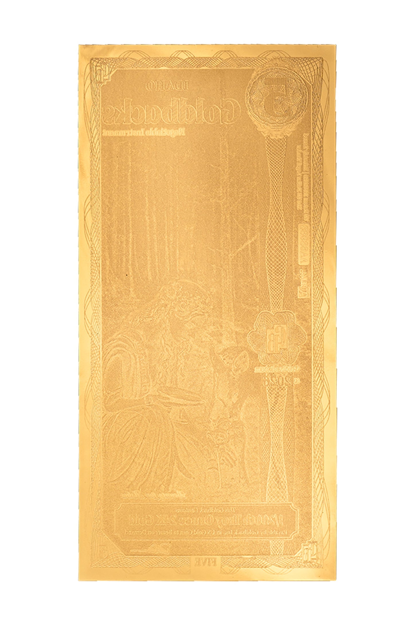 5 Idaho Goldback Gold Note