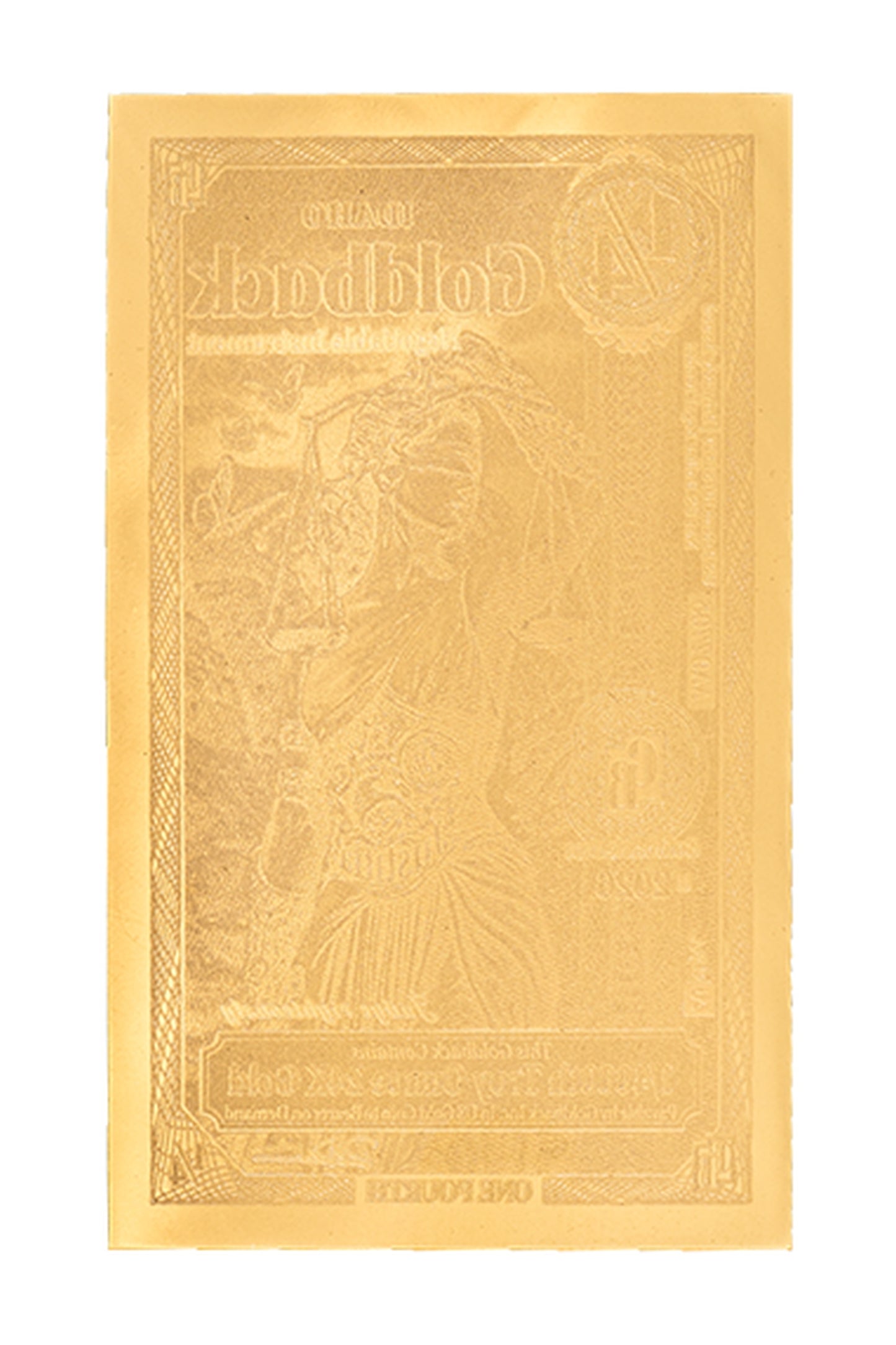 ¼ Idaho Goldback Gold Note — .9999 Fine 24k Gold Goldback
