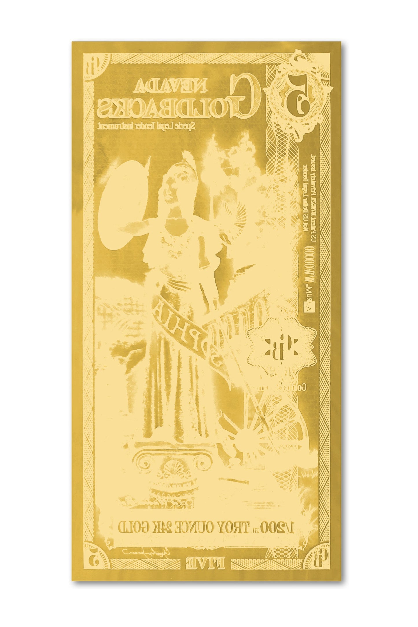 Nevada 1/200 Troy OZ oro de 24 quilates (5) 