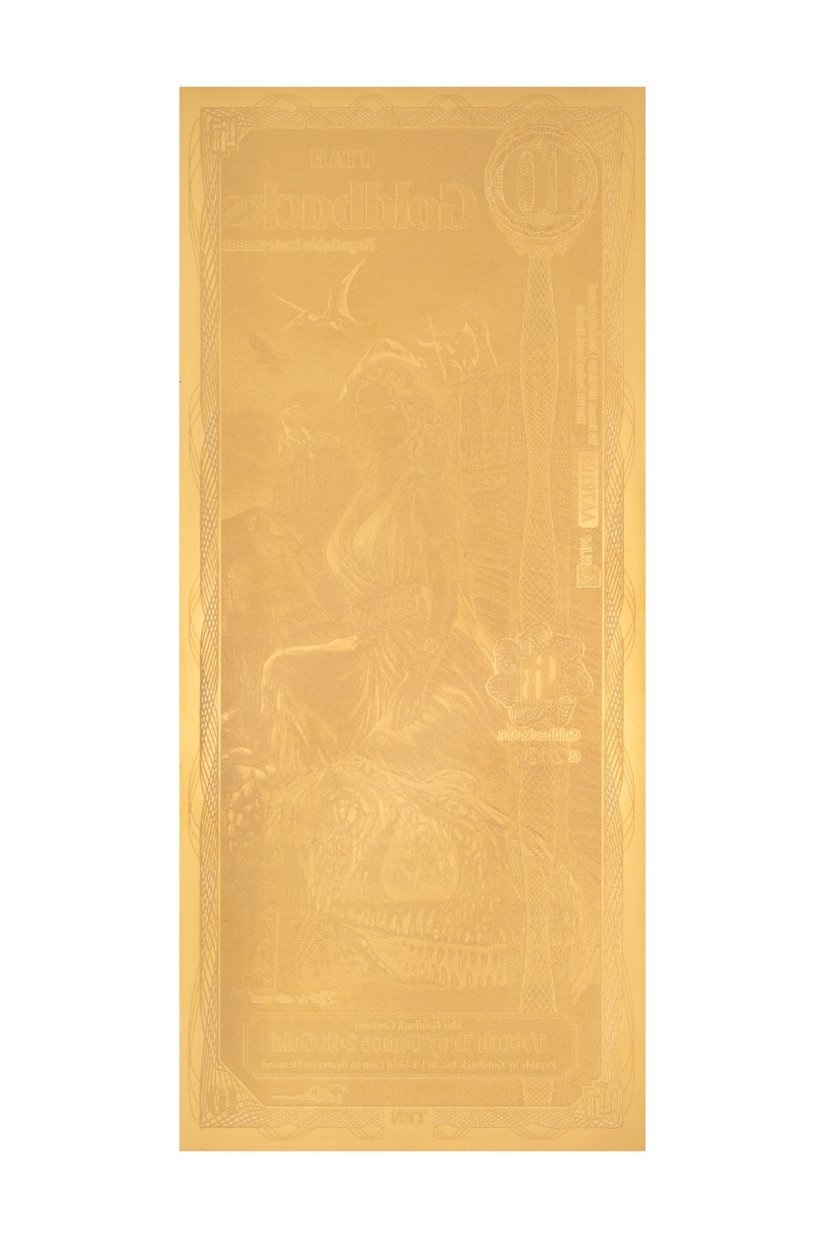 10 Utah Goldback Gold Note (2026 Alpha) — 24k Gold Goldback