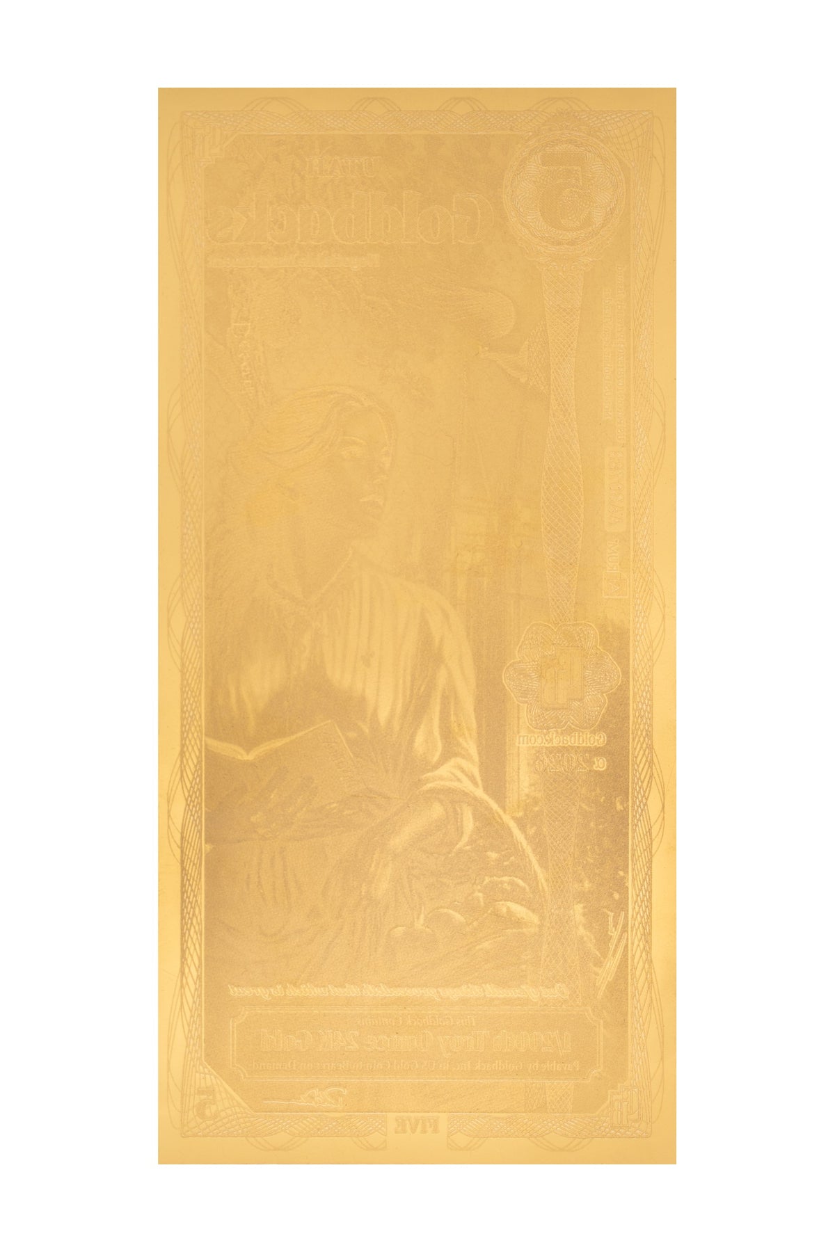 5 Utah Goldback Gold Note (2026 Alpha) — 24k Gold Goldback