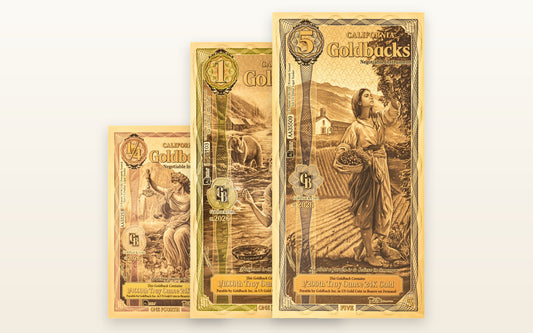California Complete Set — ¼, 1, and 5 Goldbacks