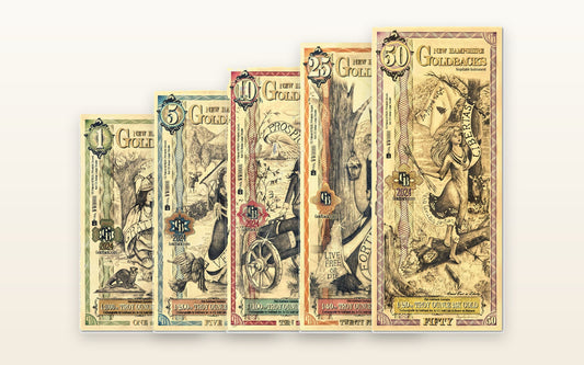 New Hampshire Complete Set — 1 through 50 Goldbacks