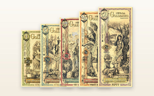 Nevada Complete Set — 1 through 50 Goldbacks