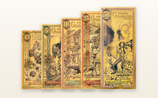 Wyoming Complete Set — 1 through 50 Goldbacks